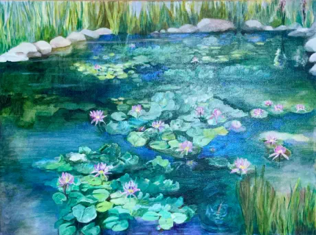 Maria's Pond Acrylic On Canvas